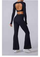 Load image into Gallery viewer, Nebula Sculpt Long Sleeve Wide-Leg Set | Rossfit100 Activewear