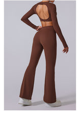 Load image into Gallery viewer, Nebula Sculpt Long Sleeve Wide-Leg Set | Rossfit100 Activewear