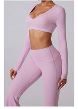Load image into Gallery viewer, Nebula Sculpt Long Sleeve Wide-Leg Set | Rossfit100 Activewear