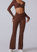 Load image into Gallery viewer, Nebula Sculpt Long Sleeve Wide-Leg Set | Rossfit100 Activewear