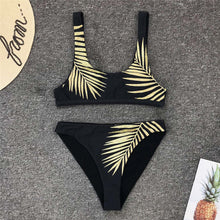 Load image into Gallery viewer, Lyra leaf higth waist bikini
