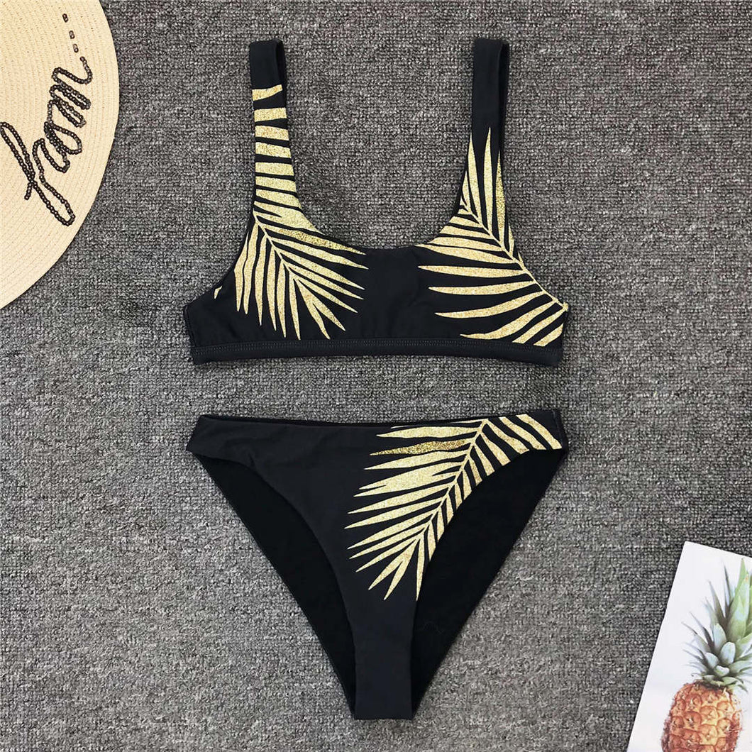 Lyra leaf higth waist bikini