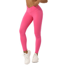 Load image into Gallery viewer, Cross V-shaped yoga cropped pants
