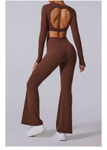 Load image into Gallery viewer, Nebula Sculpt Long Sleeve Wide-Leg Set | Rossfit100 Activewear
