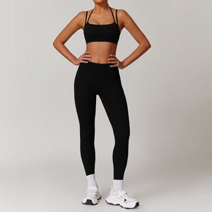 Running and fitness suit set