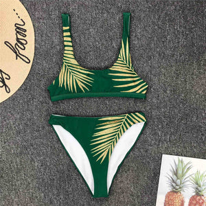Lyra leaf higth waist bikini