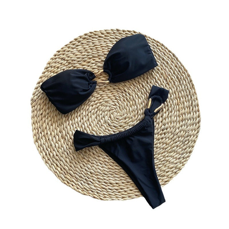 Elegant Strapless Swimwear