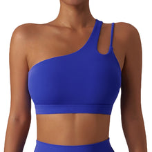 Load image into Gallery viewer, Asymmetrical Aura Cloud-Back Performance Bra

