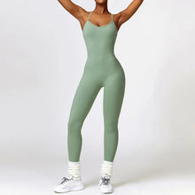 Load image into Gallery viewer, Yoga Jumpsuits Women Sleeveless Hollow Back Sports
