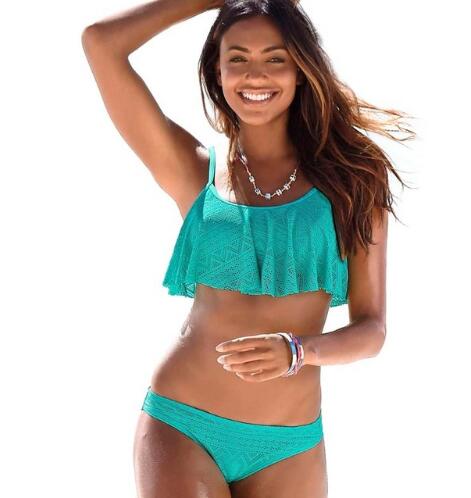 Brazilian Cut-Out Push-Up Bikini Set with Strappy Detail