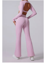 Load image into Gallery viewer, Nebula Sculpt Long Sleeve Wide-Leg Set | Rossfit100 Activewear
