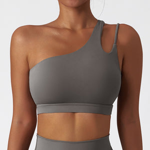Asymmetrical Aura Cloud-Back Performance Bra