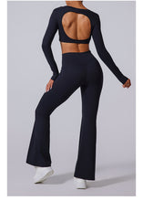 Load image into Gallery viewer, Nebula Sculpt Long Sleeve Wide-Leg Set | Rossfit100 Activewear
