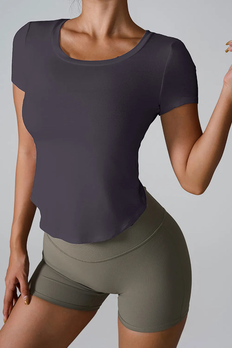 Refined Geometric Cutout Statement T-shirt