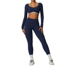 Load image into Gallery viewer, Yoga suit set tight fitting sports and fitness suit for women
