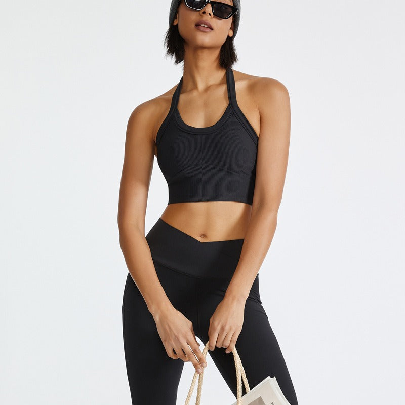 Sculpted Serenity Ribbed Active Top