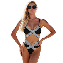 Load image into Gallery viewer, Astra Leopard Cross-Back bikini
