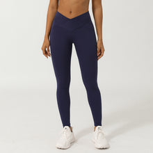Load image into Gallery viewer, Cross V-shaped yoga cropped pants
