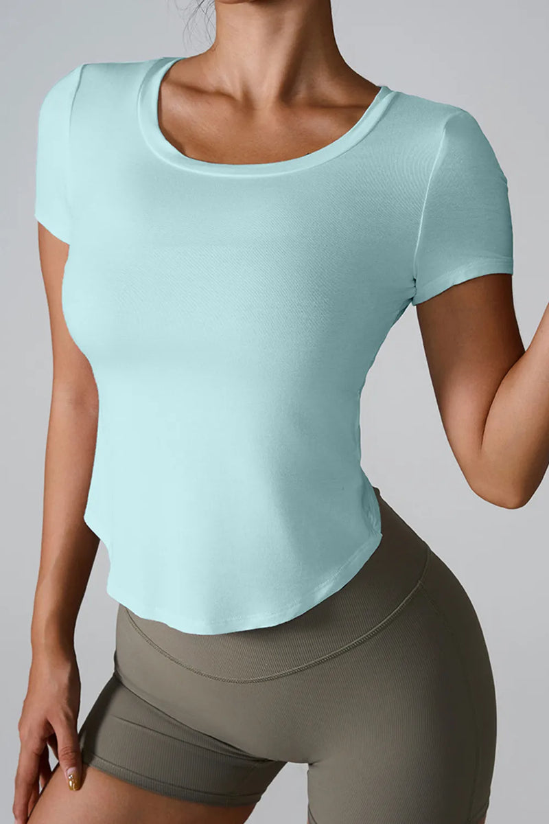 Refined Geometric Cutout Statement T-shirt