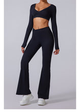Load image into Gallery viewer, Nebula Sculpt Long Sleeve Wide-Leg Set | Rossfit100 Activewear
