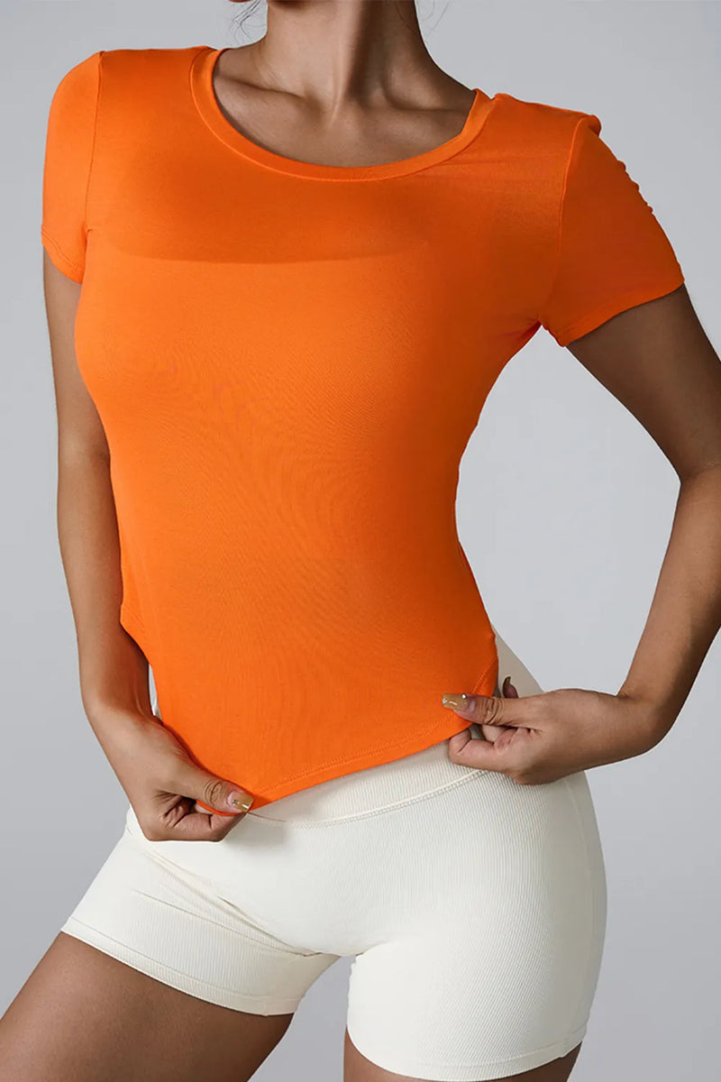 Refined Geometric Cutout Statement T-shirt