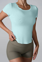 Load image into Gallery viewer, Refined Geometric Cutout Statement T-shirt
