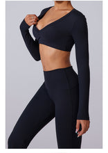 Load image into Gallery viewer, Nebula Sculpt Long Sleeve Wide-Leg Set | Rossfit100 Activewear
