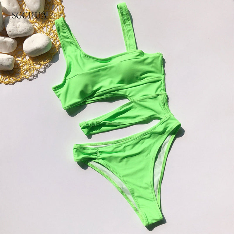 Couture Bandage Monokini in Pastel Hues – Sexy & Elegant Swimsuit for Women