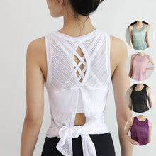 Load image into Gallery viewer, Sports Sleeveless t-Shirt Sexy Loose Fitness Blouse Top
