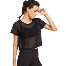 Load image into Gallery viewer, Summer Women&#39;s Mesh Yoga Top
