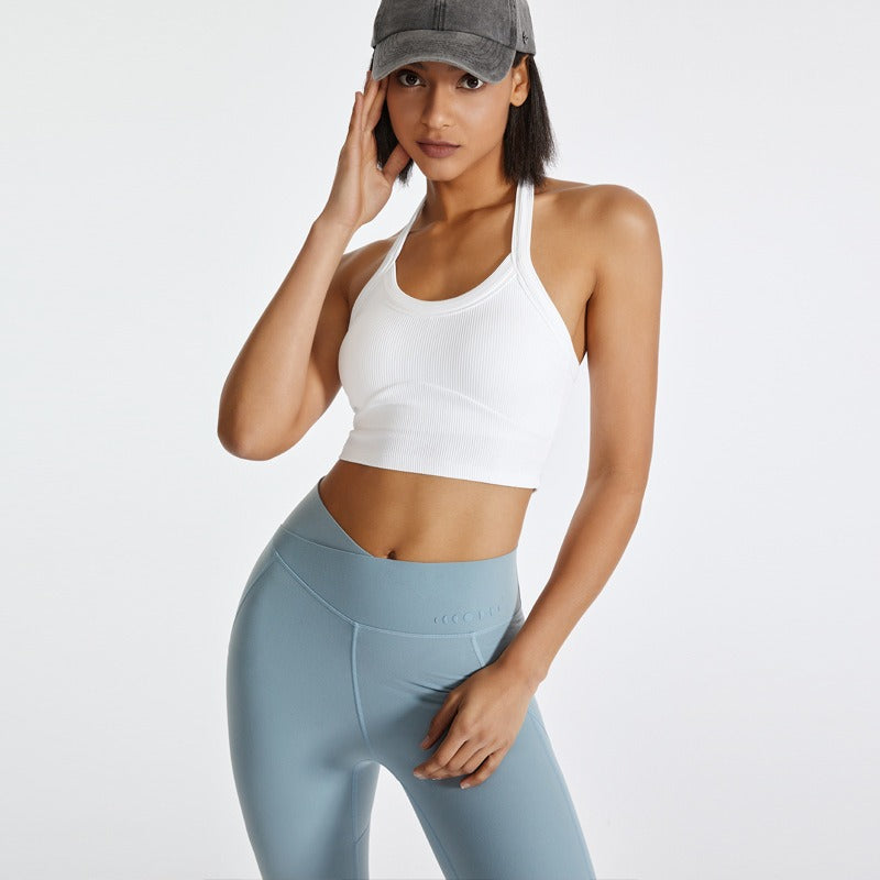 Sculpted Serenity Ribbed Active Top