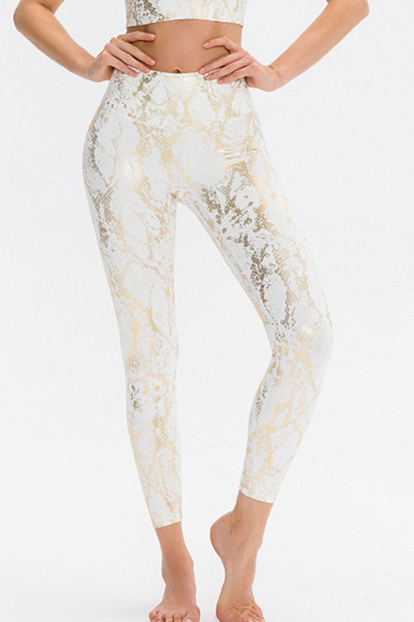 Animal Print Slim Sports Pants