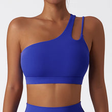 Load image into Gallery viewer, Asymmetrical Aura Cloud-Back Performance Bra
