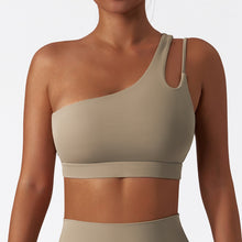 Load image into Gallery viewer, Asymmetrical Aura Cloud-Back Performance Bra
