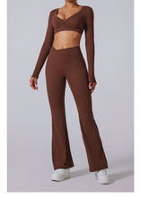 Load image into Gallery viewer, Nebula Sculpt Long Sleeve Wide-Leg Set | Rossfit100 Activewear
