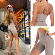 Load image into Gallery viewer, Yoga Set Short Women Fitness
