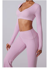 Load image into Gallery viewer, Nebula Sculpt Long Sleeve Wide-Leg Set | Rossfit100 Activewear
