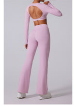 Load image into Gallery viewer, Nebula Sculpt Long Sleeve Wide-Leg Set | Rossfit100 Activewear
