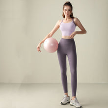 Load image into Gallery viewer, Cross Back Sports Set High Waist Hip Lifting Abdominal

