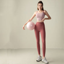 Load image into Gallery viewer, Cross Back Sports Set High Waist Hip Lifting Abdominal
