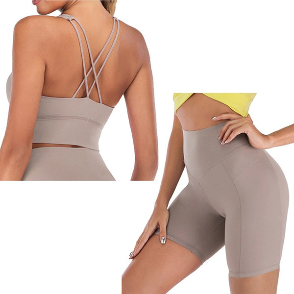 Yoga Set Short Women Fitness