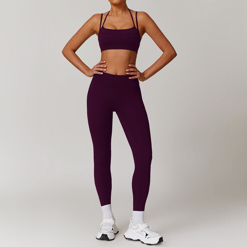 Running and fitness suit set