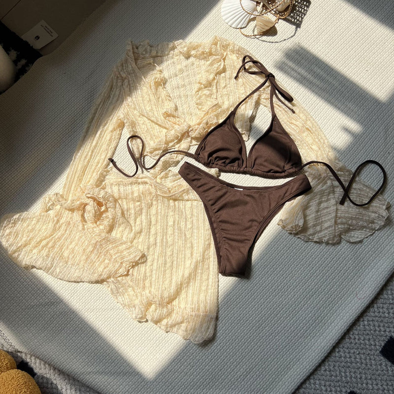 Enchanted Lace & Mesh Seduction 4-Piece Bikini