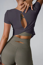 Load image into Gallery viewer, Refined Geometric Cutout Statement T-shirt
