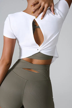 Refined Geometric Cutout Statement T-shirt