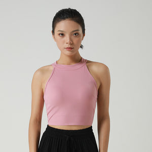One Piece Chest Pad Back Yoga top