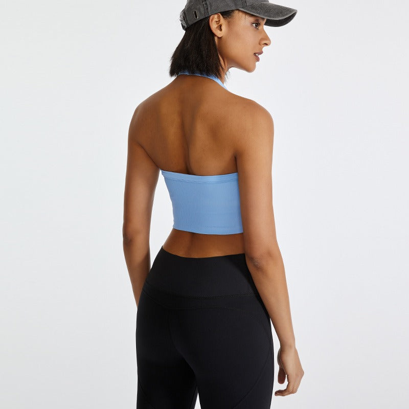 Sculpted Serenity Ribbed Active Top