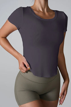 Refined Geometric Cutout Statement T-shirt