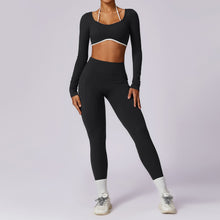 Load image into Gallery viewer, Yoga suit set tight fitting sports and fitness suit for women
