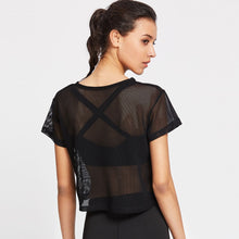 Load image into Gallery viewer, Summer Women&#39;s Mesh Yoga Top
